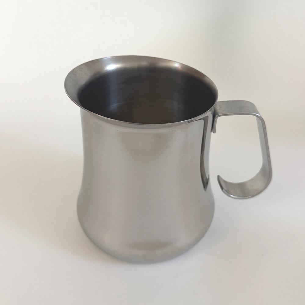 Vintage VEV Vigano Milk Frothing Pitcher 18/10 Stainless Steel Made Italy